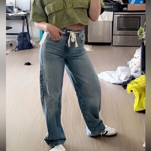 Urban outfitters BDG tie drawstring Bella baggy jean 27
